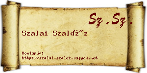 Szalai Szaléz névjegykártya