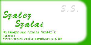 szalez szalai business card